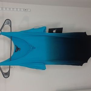 Rock & Republic Blue Ombre Top NWT
